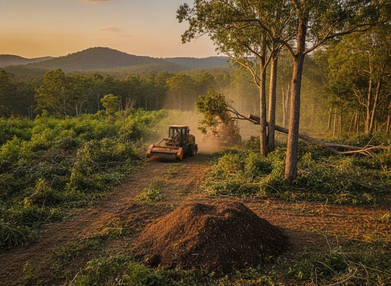 Land Clearing performed by Port Macquarie Arborist in the Port Macquarie